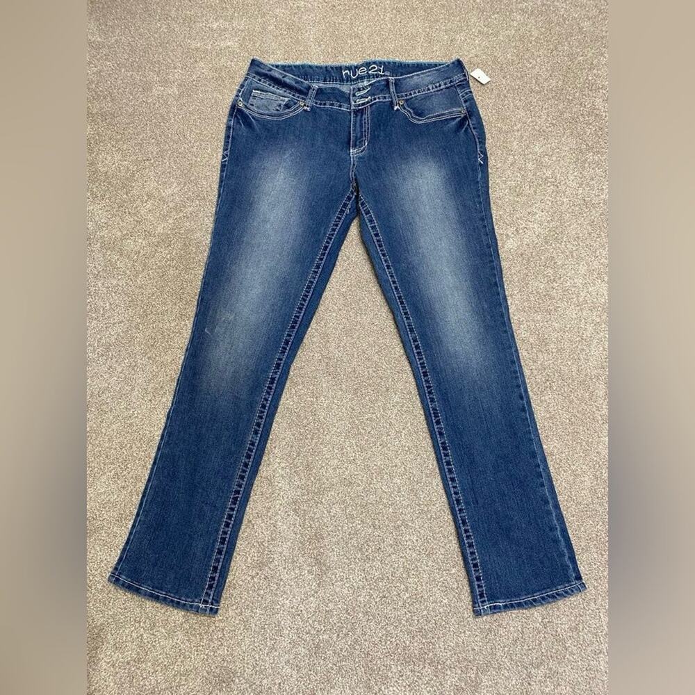 Y2K vtg grunge streetwear deadstock Rue21 low rise skinny jeans 13/14R stretch